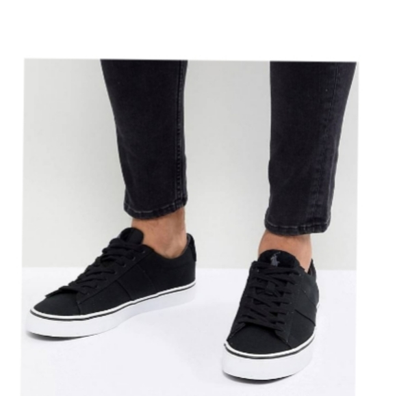 Polo by Ralph Lauren Shoes | Polo Ralph Lauren Sayer Sneaker Canvas Train Blue 11D for Men | Color: Blue | Size: 11 D | Raymonie5's Closet